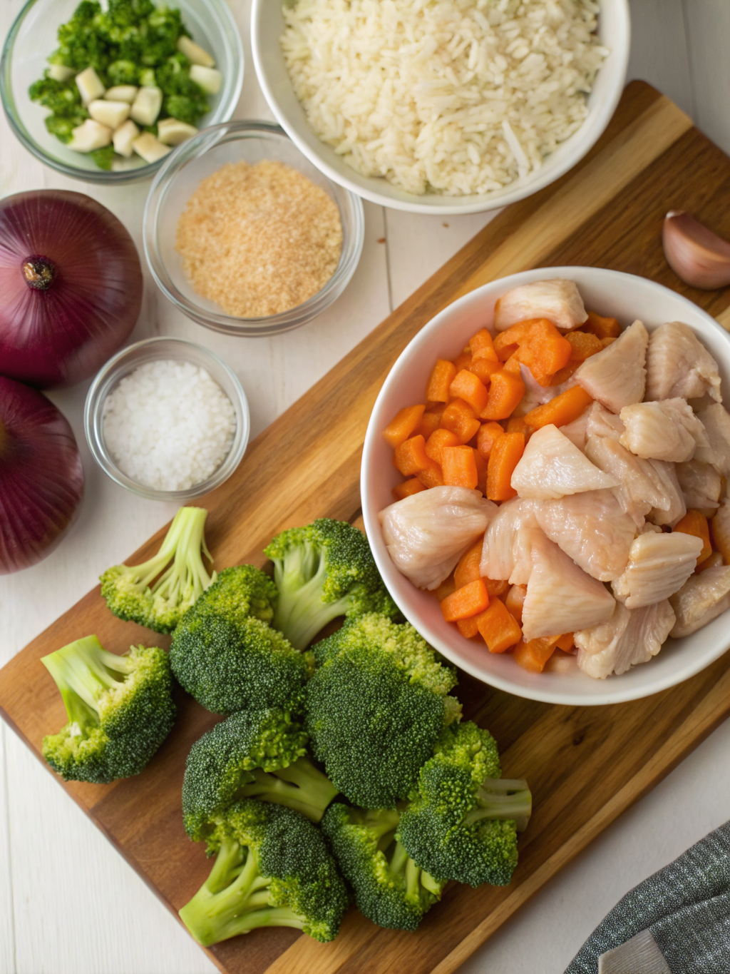 chicken rice broccoli casserole ingredients