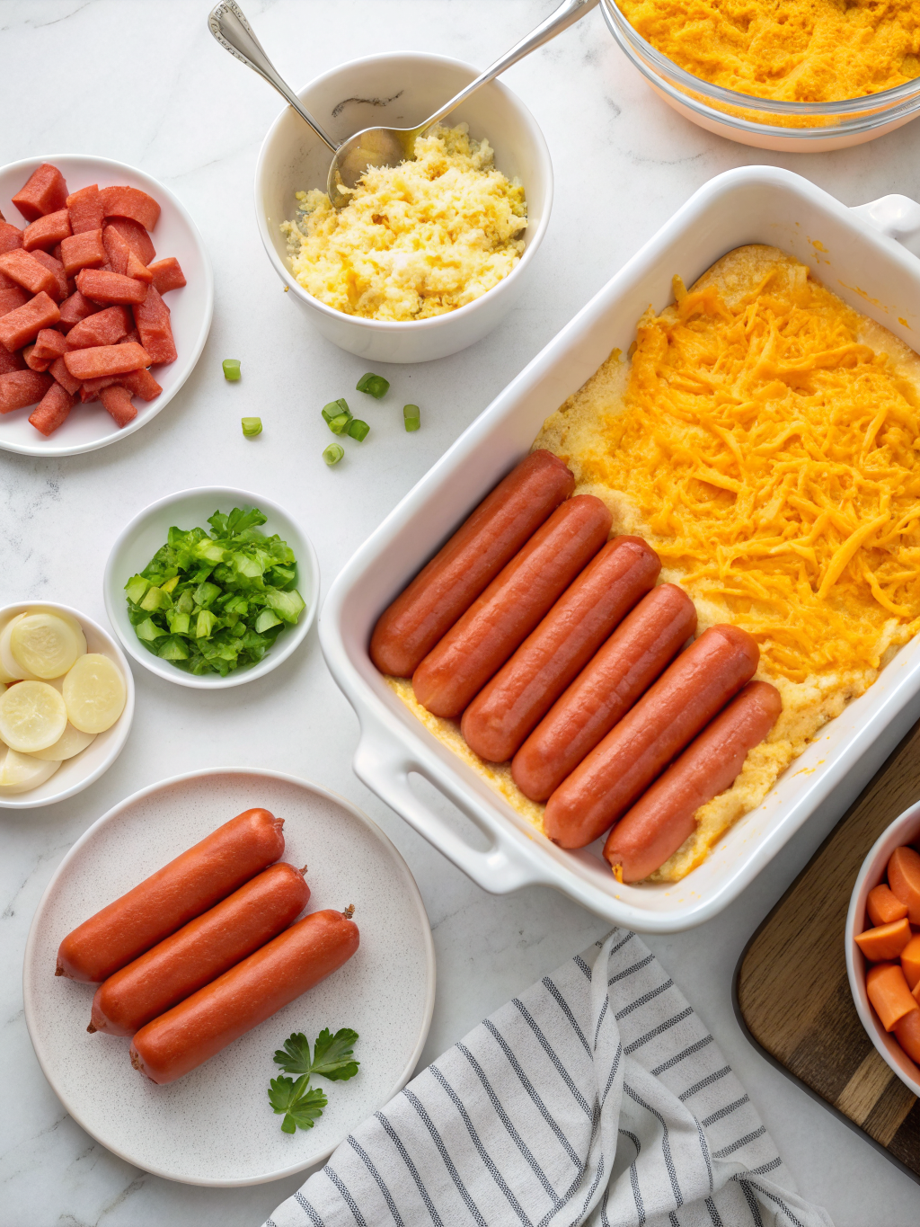 buffalo chicken dip franks red preparing steps