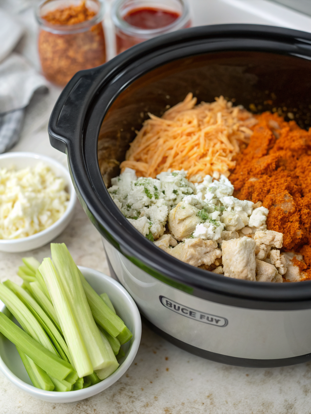 buffalo chicken dip recipe crock pot ingredients