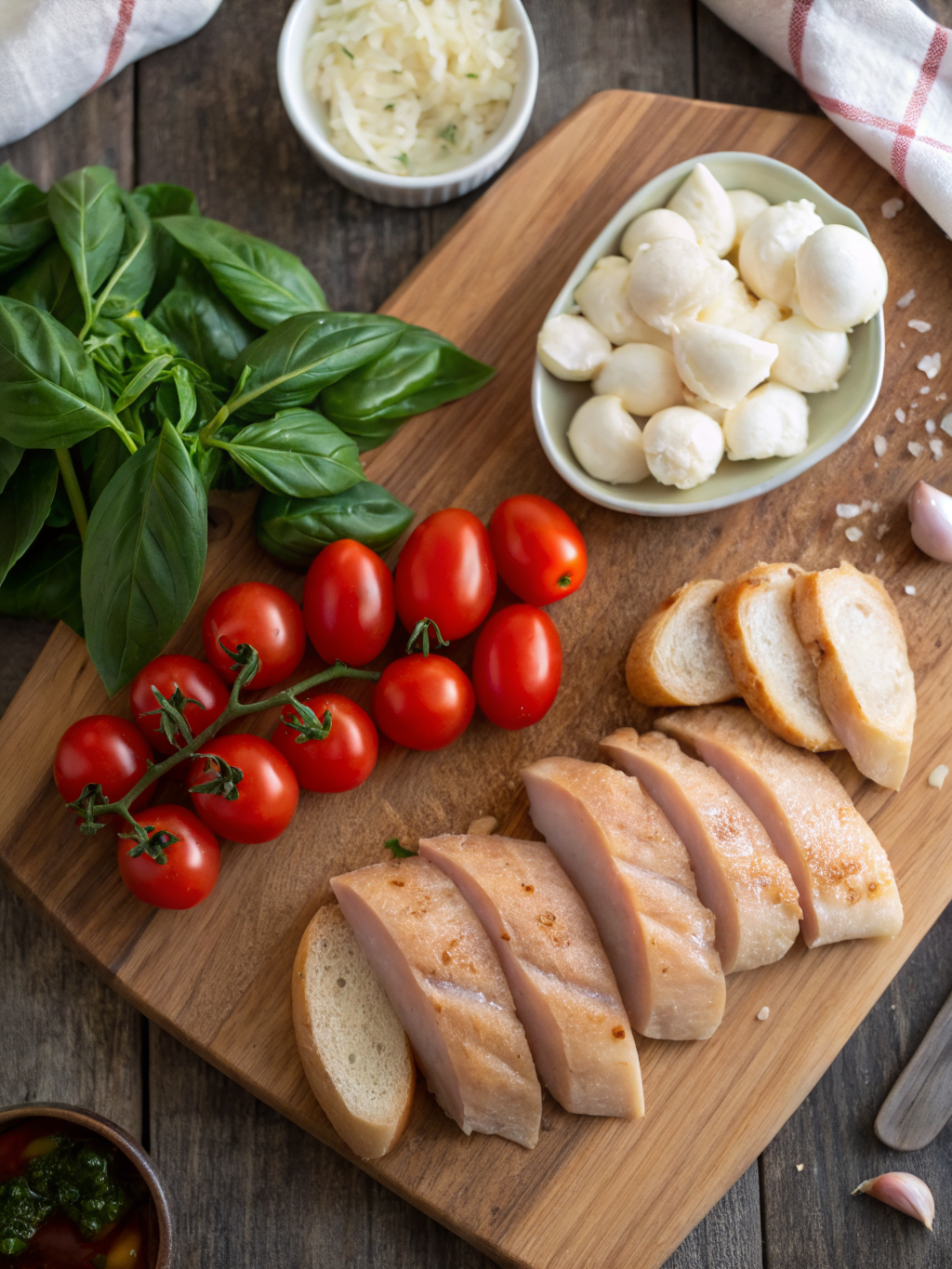 bruschetta chicken pasta ingredients