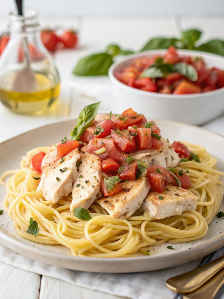 bruschetta chicken pasta