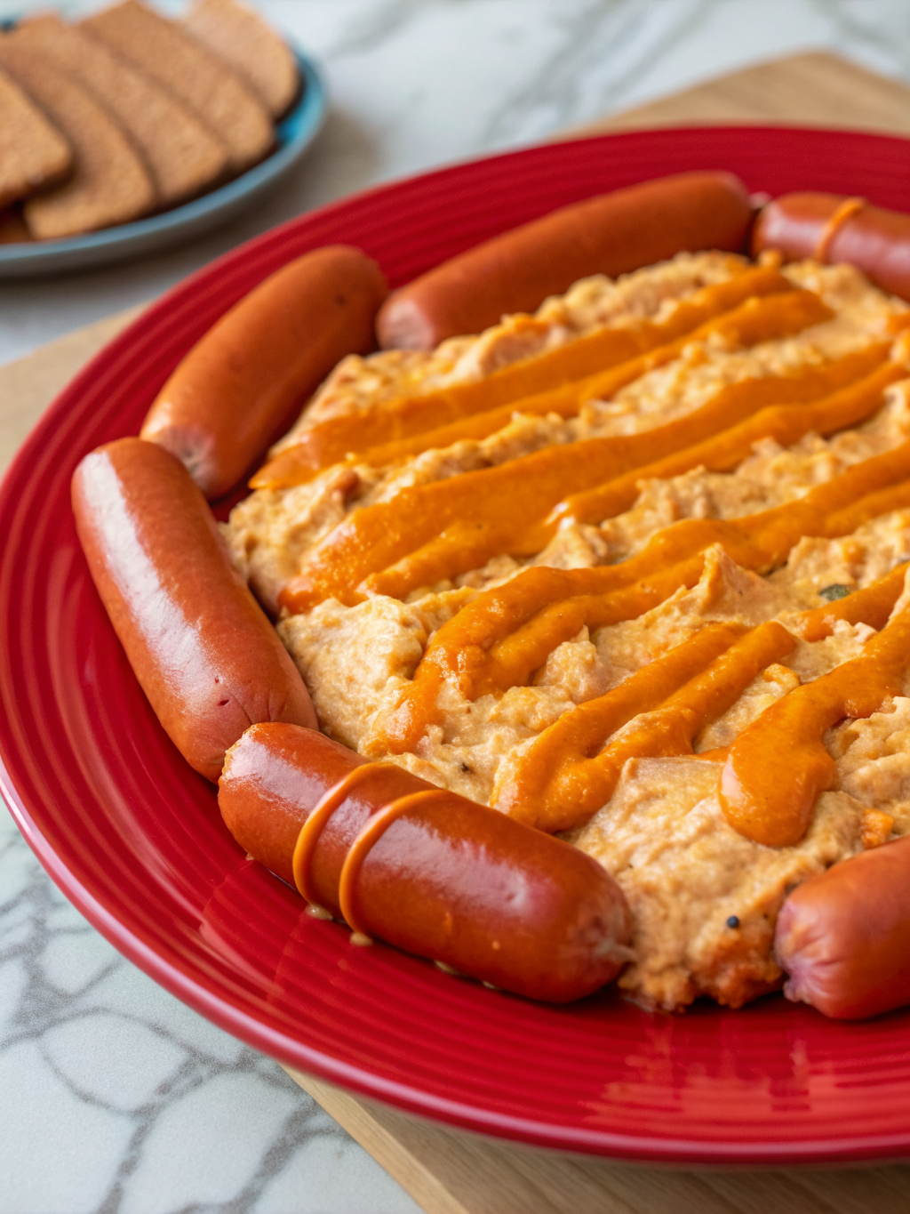 buffalo chicken dip franks red​