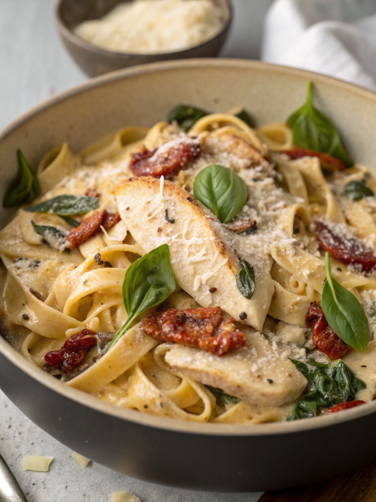 Creamy Tuscan Chicken Pasta Recipe