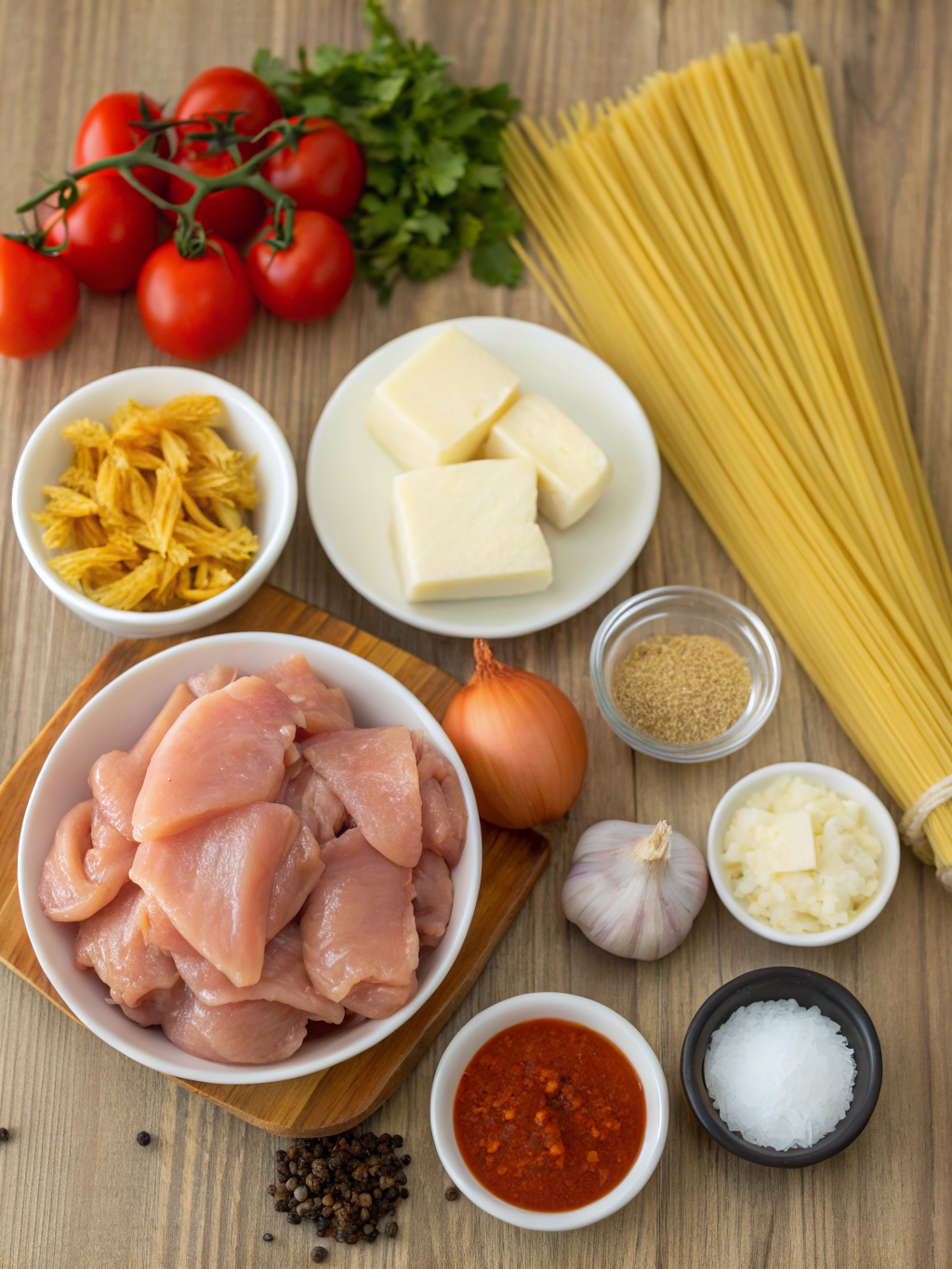 Cowboy Butter Chicken Pasta ingredients